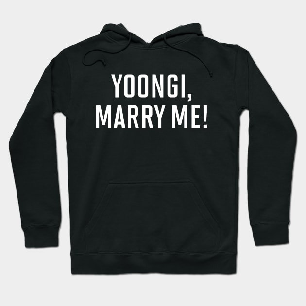 Yoongi Marry Me (White) Hoodie by inotyler